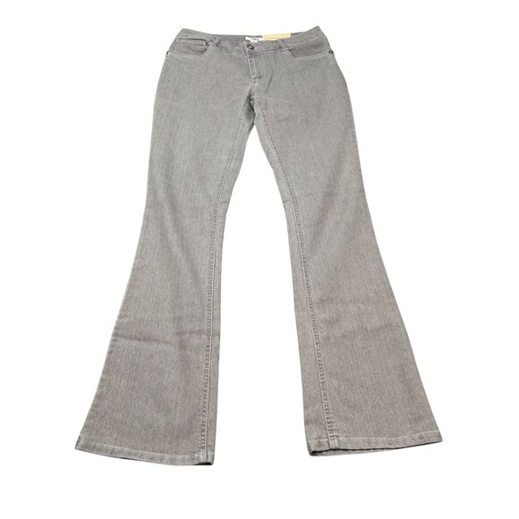 Cato Contemporary Womens Size 6 (31x32) Average Lower Rise Boot Cut Jeans Gray - Picture 1 of 14